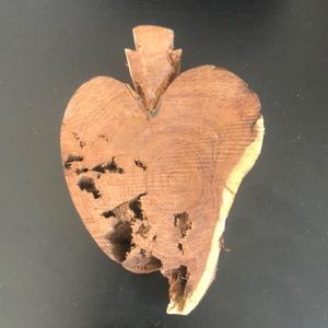 Sacred Milagros Heart - wood carving from San Miguel de Allende, Mexico. | OOAK